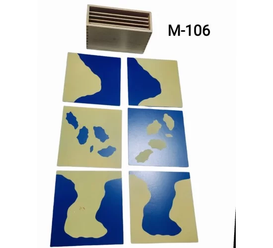 M-106 التضاريس Sandpaper land and water cards